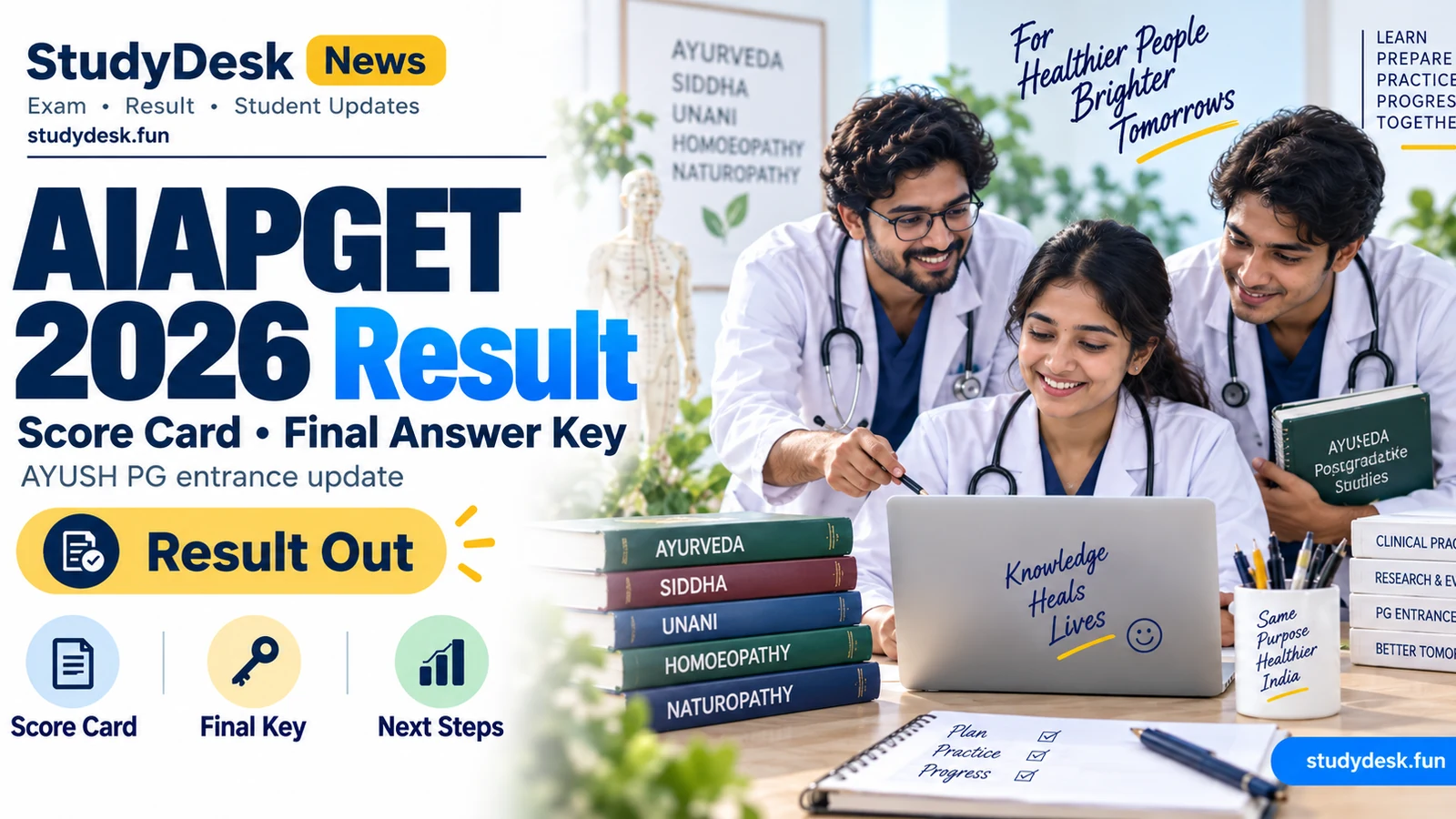 AIAPGET 2026 Result — StudyDesk News editorial cover