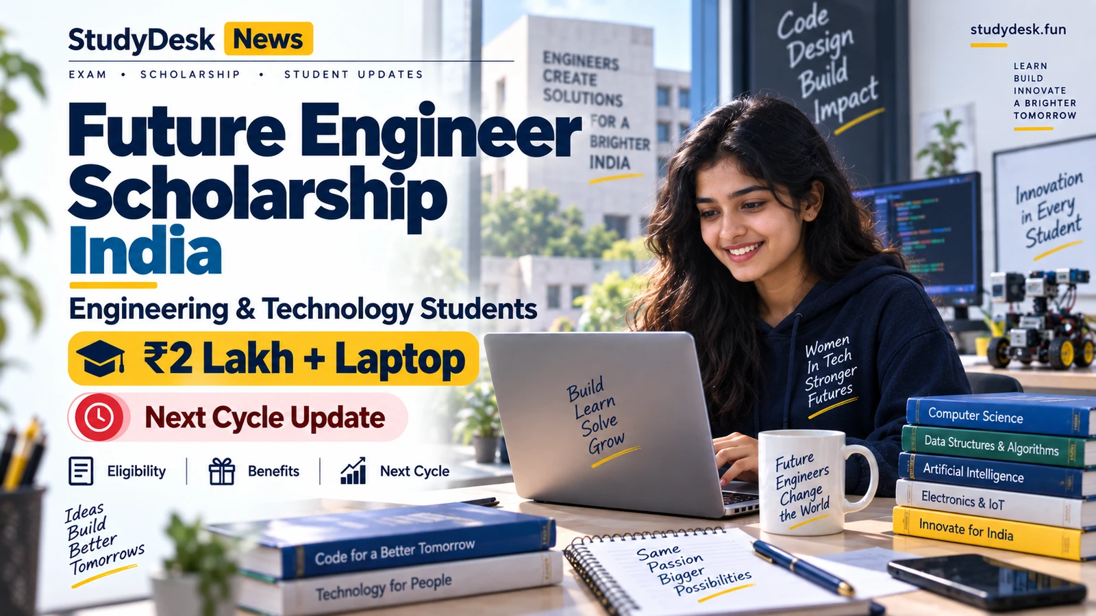 Amazon Future Engineer Scholarship India — StudyDesk editorial cover