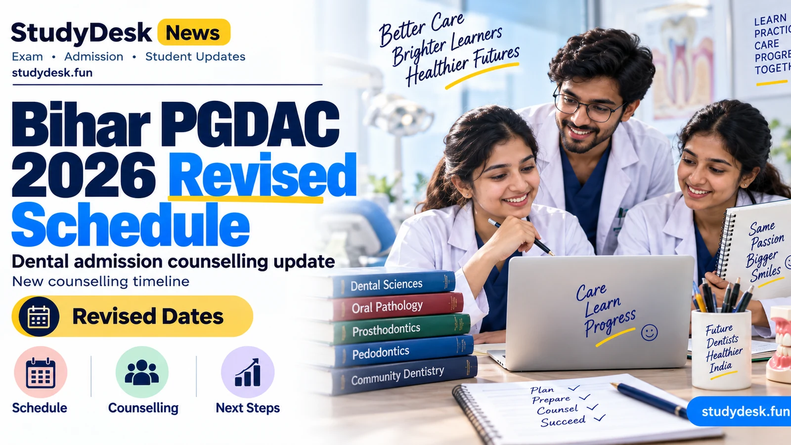 PGDAC 2026 Revised Schedule — StudyDesk News editorial cover