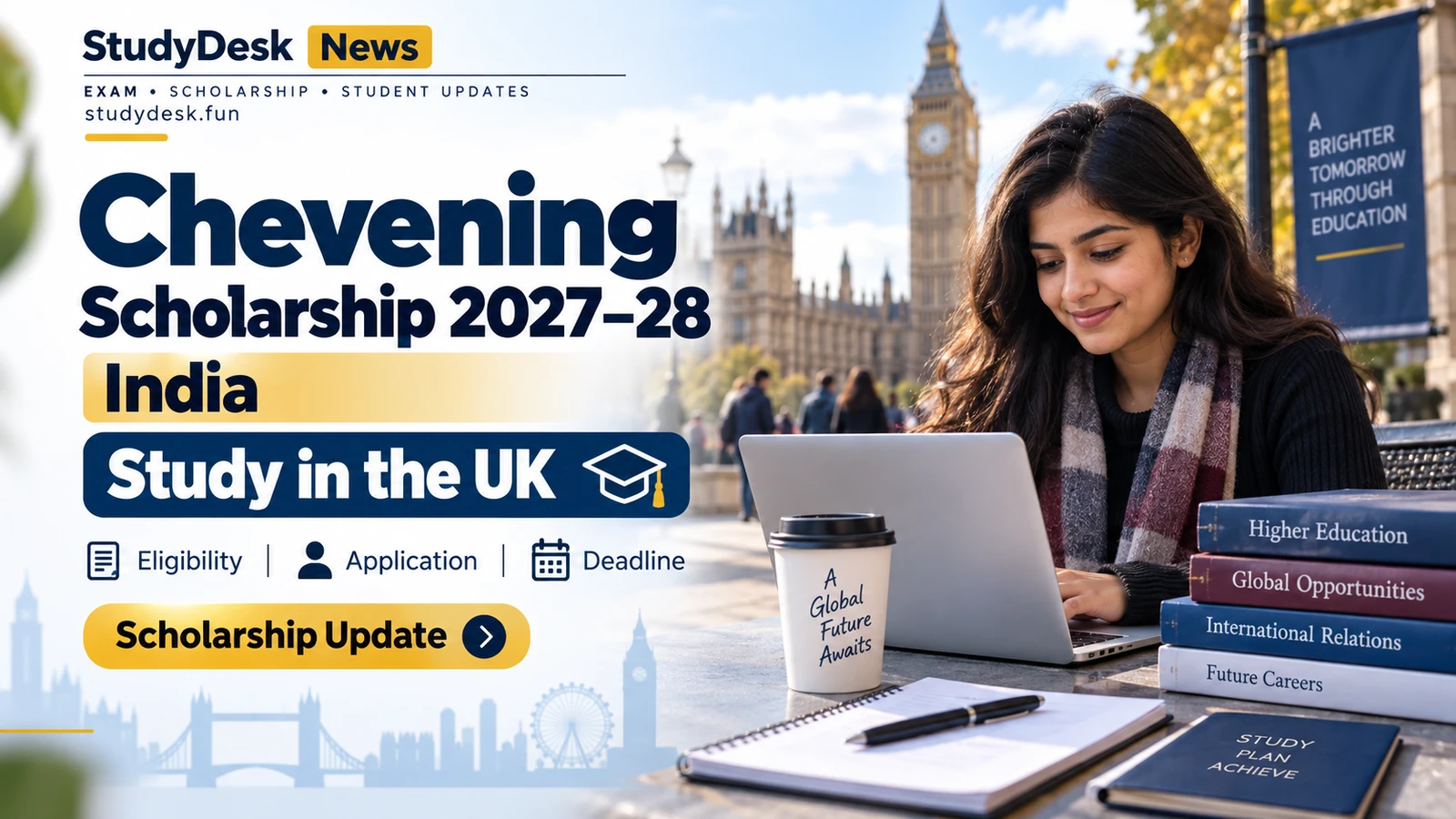 Chevening India 2027–28 — StudyDesk editorial cover
