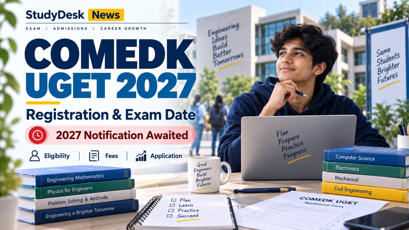 COMEDK UGET 2027 — StudyDesk editorial cover