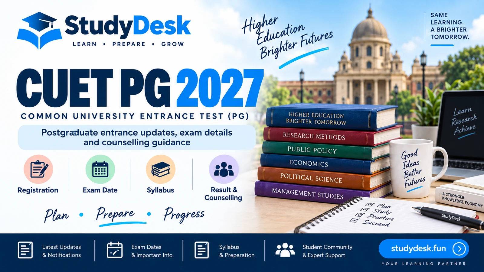 CUET PG 2027 exam dates, registration and admission updates – StudyDesk