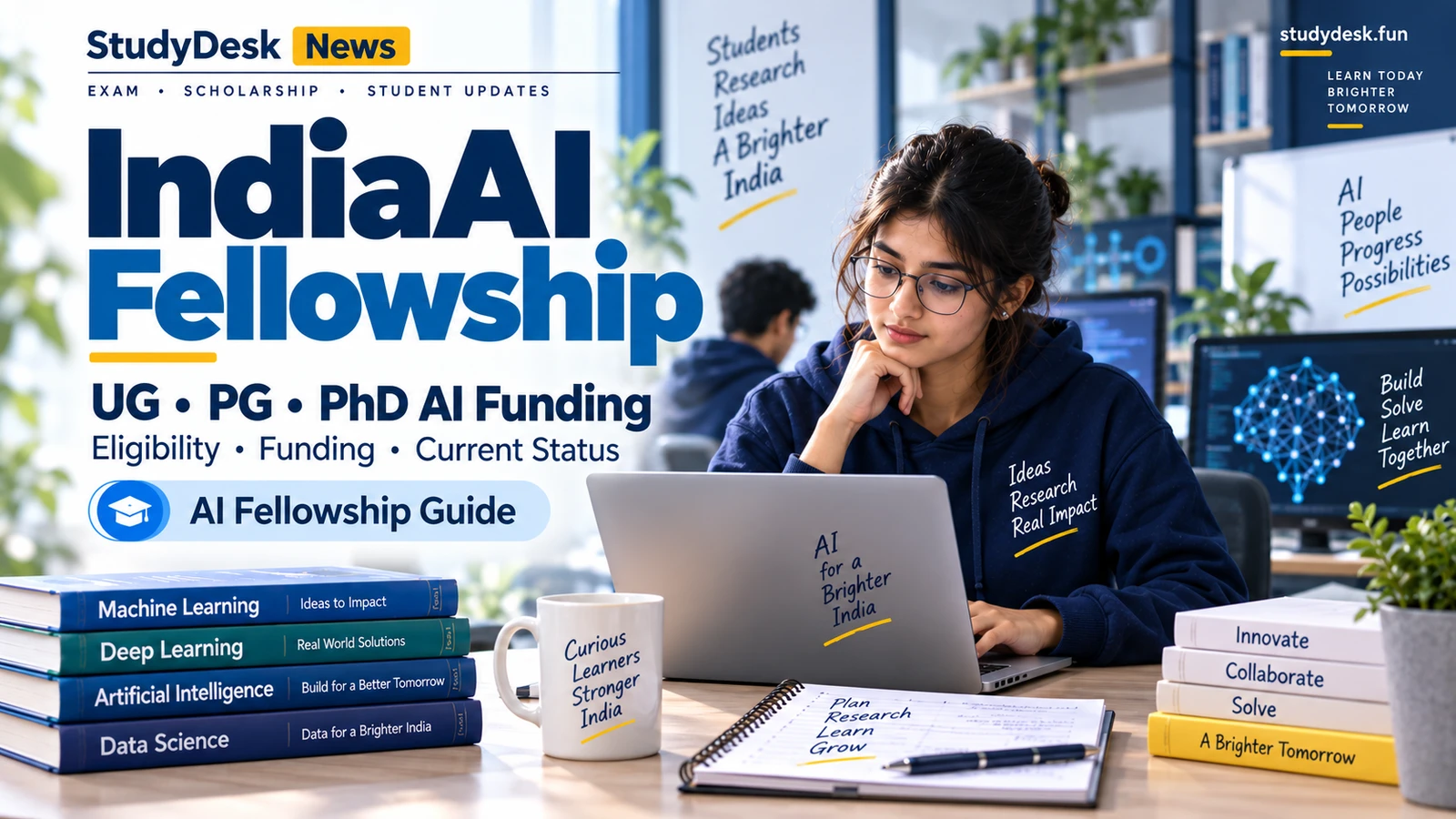 IndiaAI Fellowship — StudyDesk editorial cover