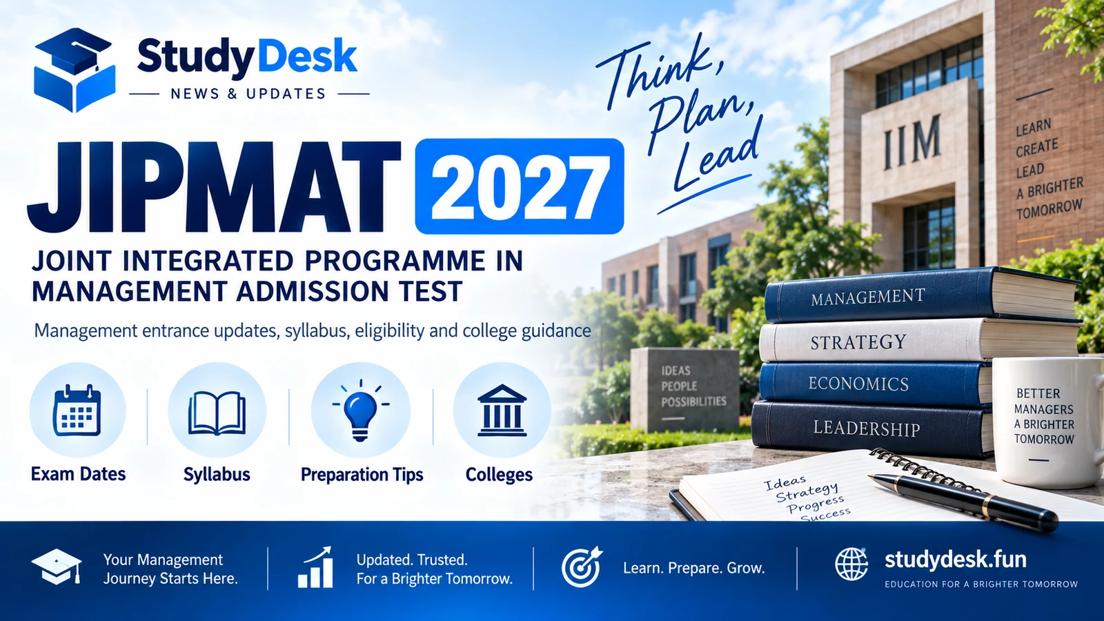 JIPMAT 2027 exam dates, registration and latest updates – StudyDesk