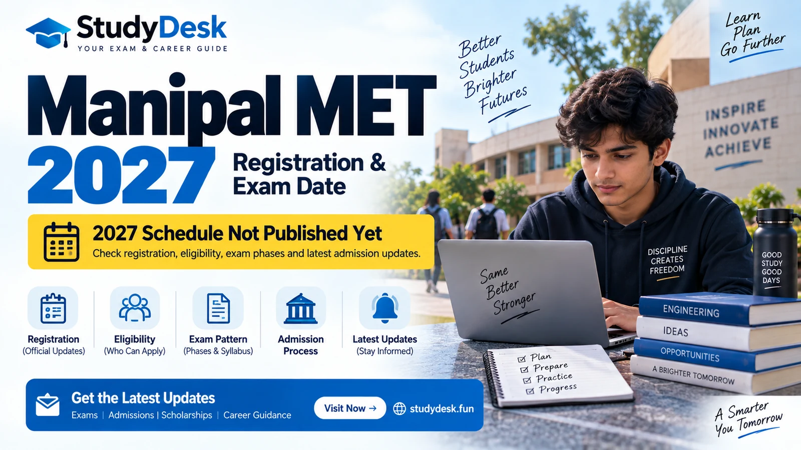 Manipal MET 2027 registration and exam date editorial cover