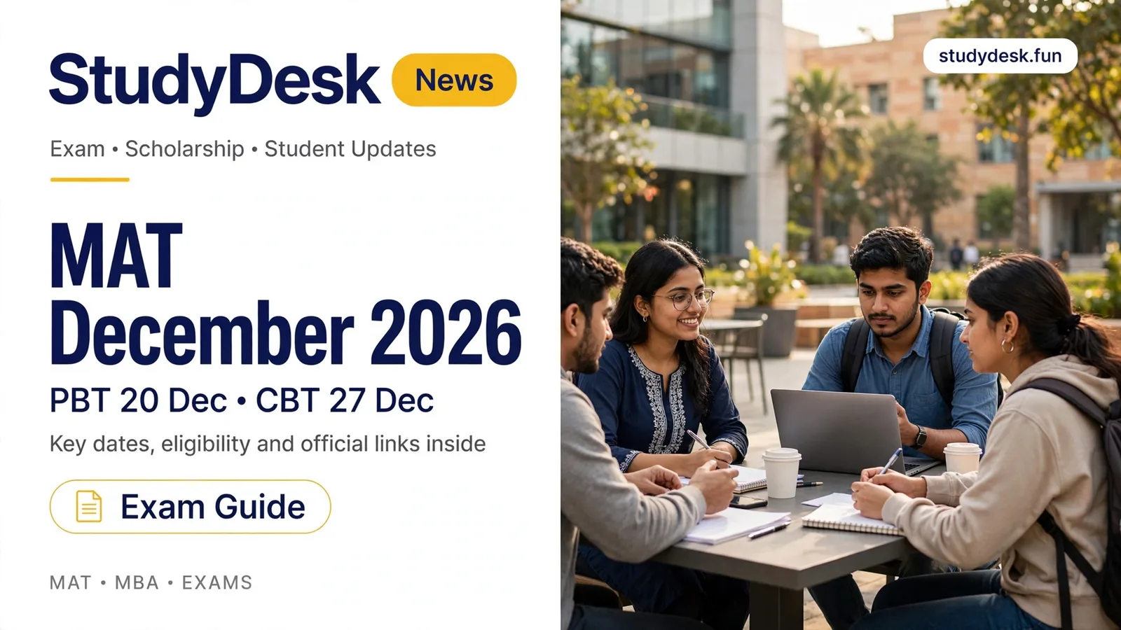 MAT December 2026 — StudyDesk editorial cover
