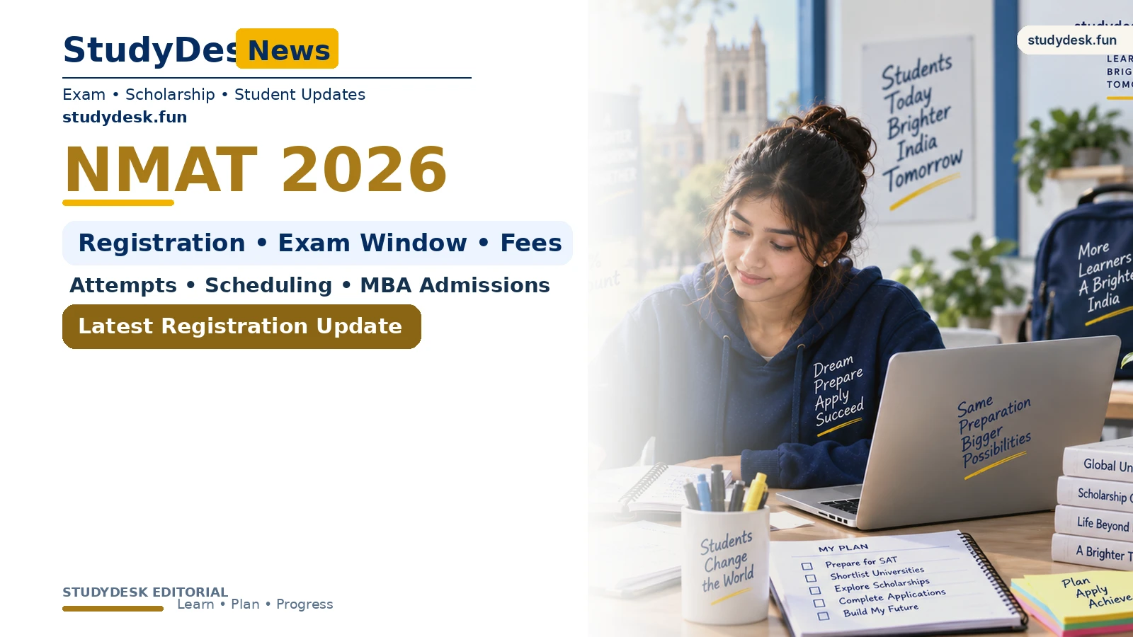 NMAT 2026 — StudyDesk editorial cover