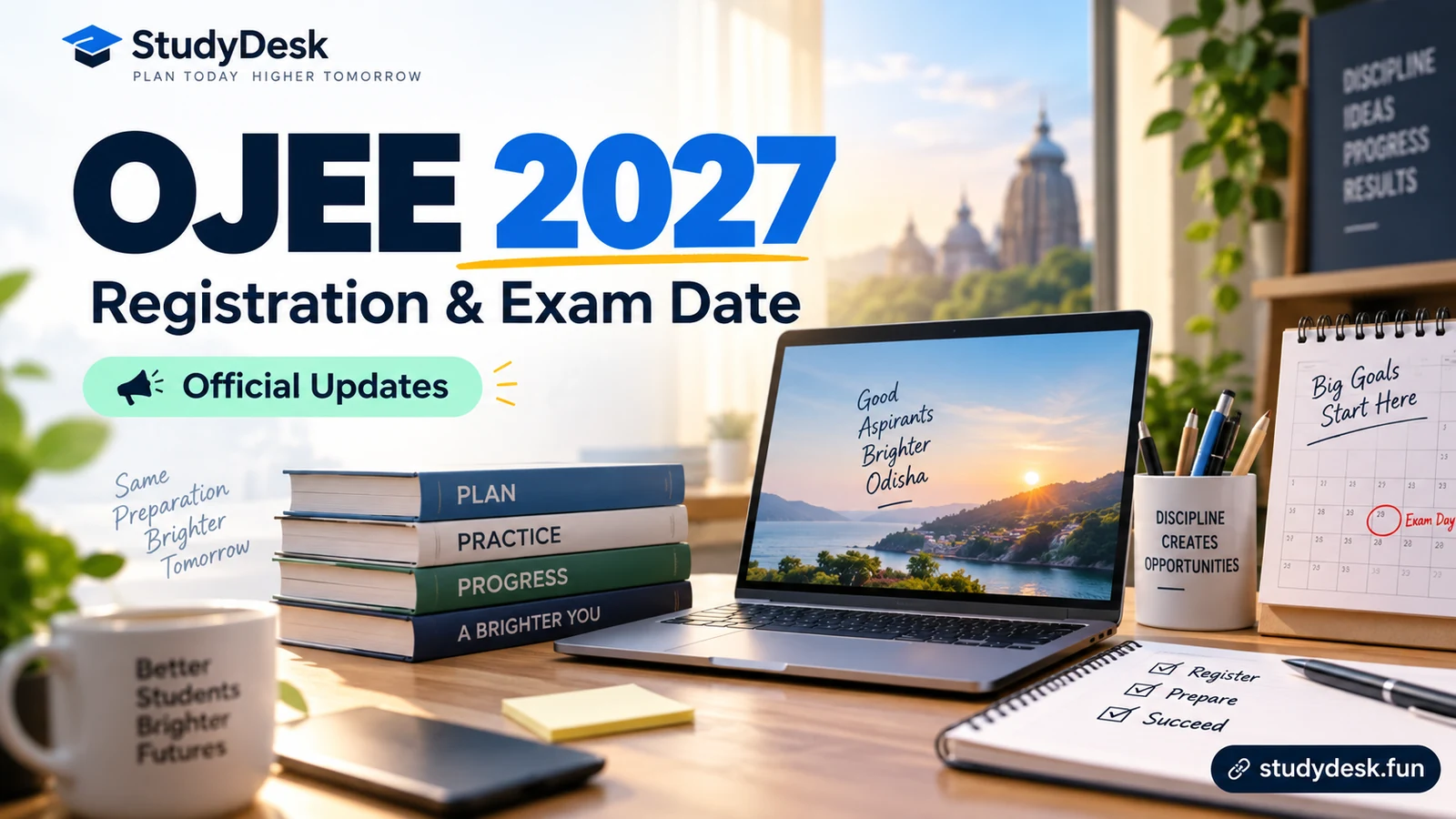 OJEE 2027 editorial cover focusing on registration and exam date