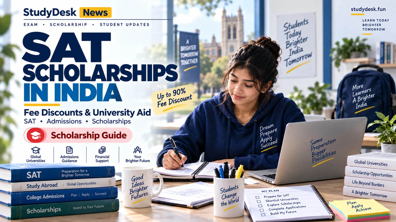SAT Scholarships India — StudyDesk editorial cover