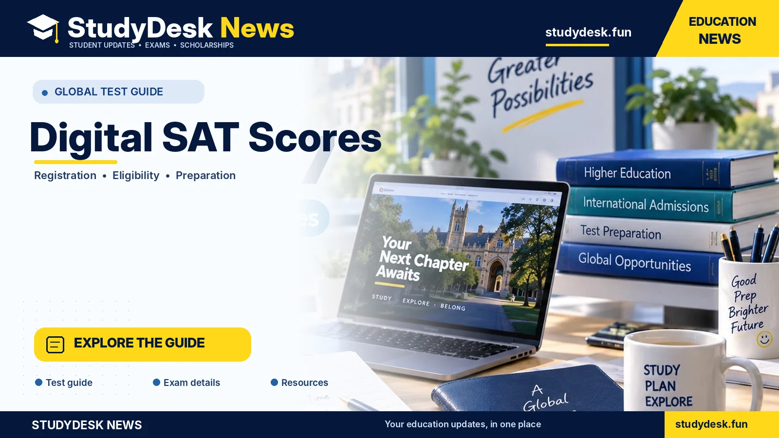 Digital SAT Scores — StudyDesk News editorial banner