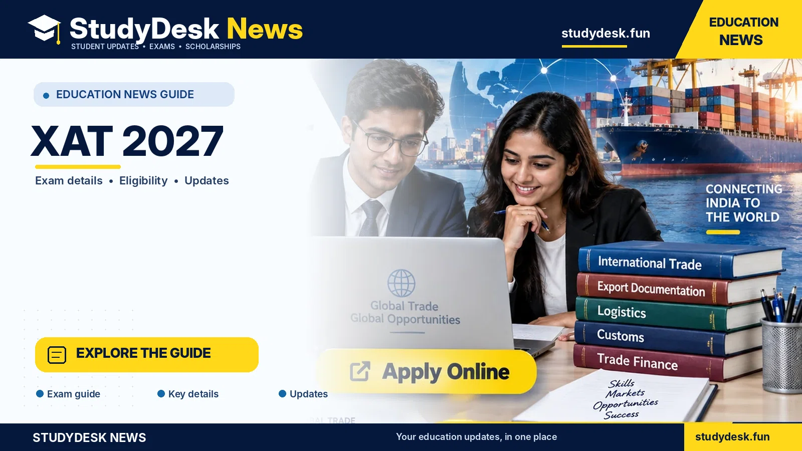 XAT 2027 — StudyDesk News editorial banner